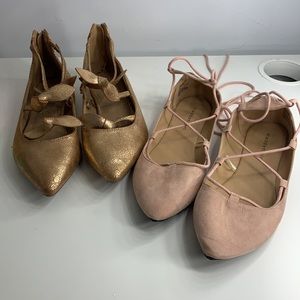 2 pairs of cute flats